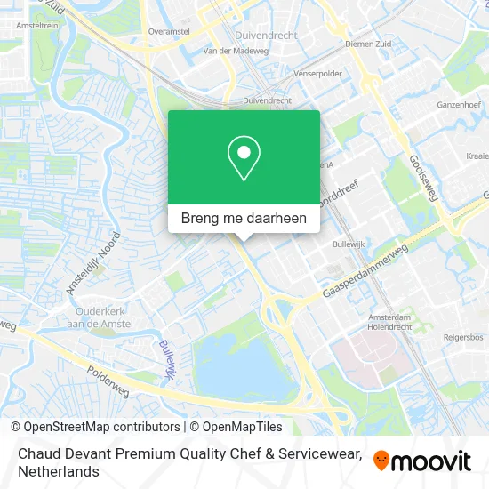 Chaud Devant Premium Quality Chef & Servicewear kaart