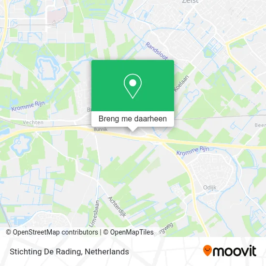Stichting De Rading kaart