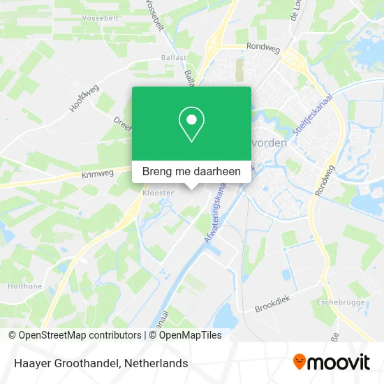 Haayer Groothandel kaart