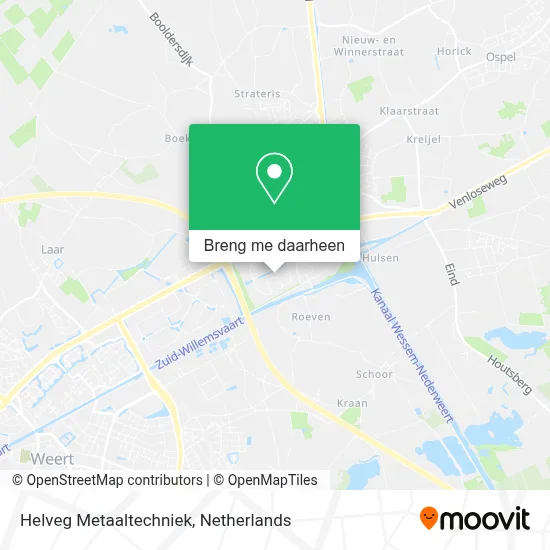 Helveg Metaaltechniek kaart