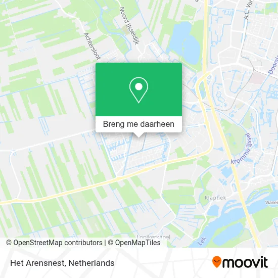 Het Arensnest kaart