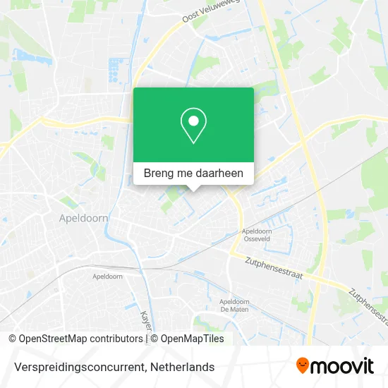 Verspreidingsconcurrent kaart