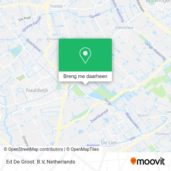 Ed De Groot. B.V kaart