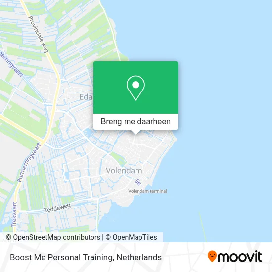 Boost Me Personal Training kaart