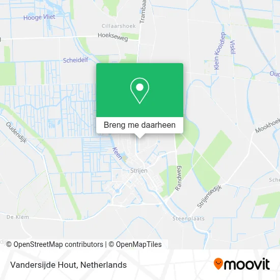 Vandersijde Hout kaart