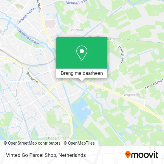 Vinted Go Parcel Shop kaart