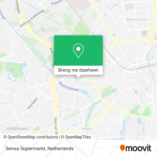 Sensa Supermarkt kaart