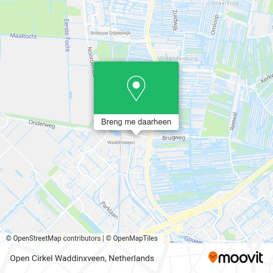 Open Cirkel Waddinxveen kaart