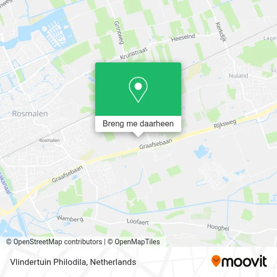 Vlindertuin Philodila kaart