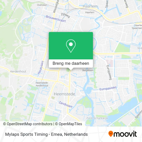 Mylaps Sports Timing - Emea kaart