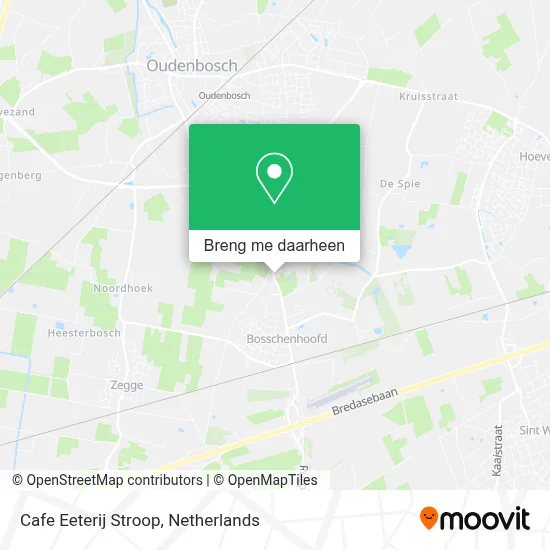 Cafe Eeterij Stroop kaart