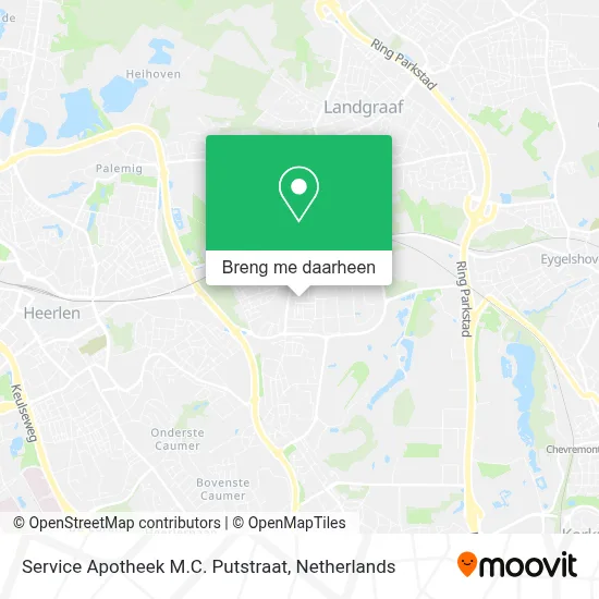 Service Apotheek M.C. Putstraat kaart