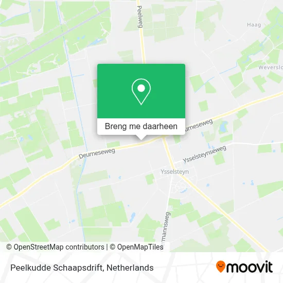 Peelkudde Schaapsdrift kaart
