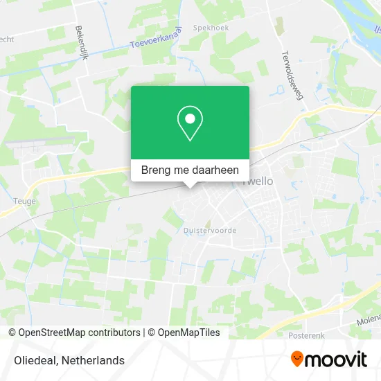 Oliedeal kaart