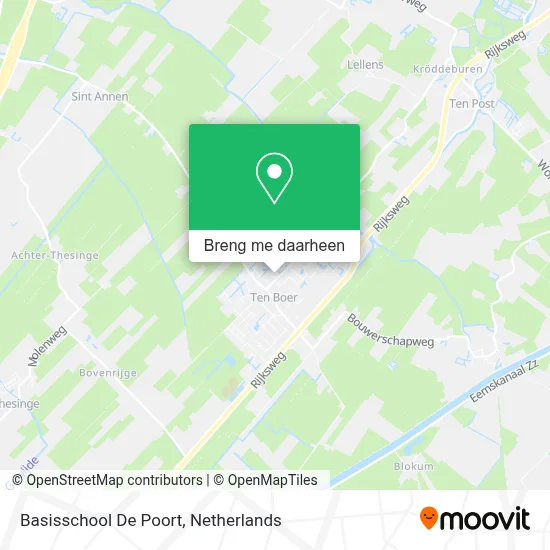 Basisschool De Poort kaart