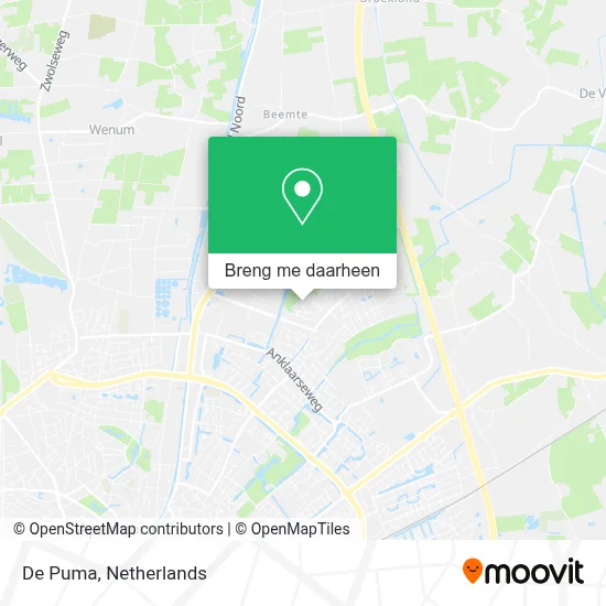 De Puma kaart