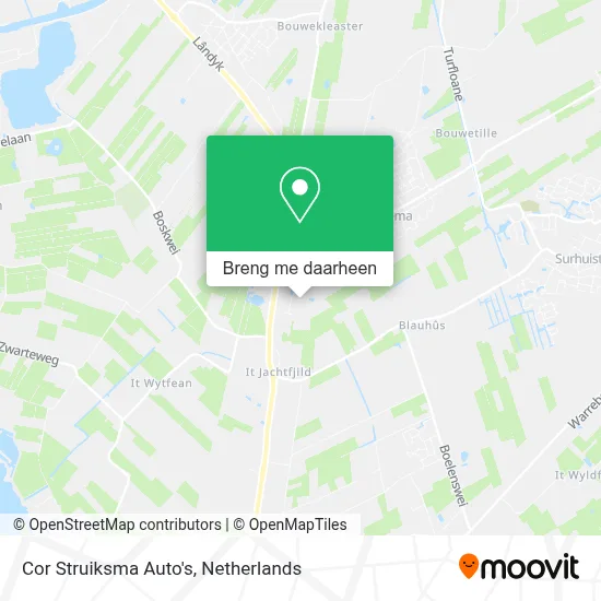 Cor Struiksma Auto's kaart