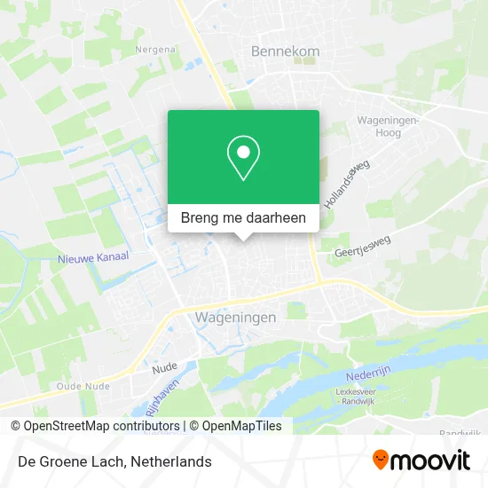 De Groene Lach kaart