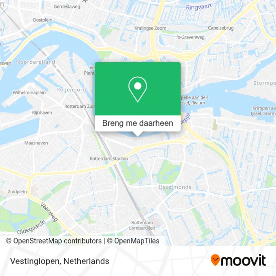 Vestinglopen kaart