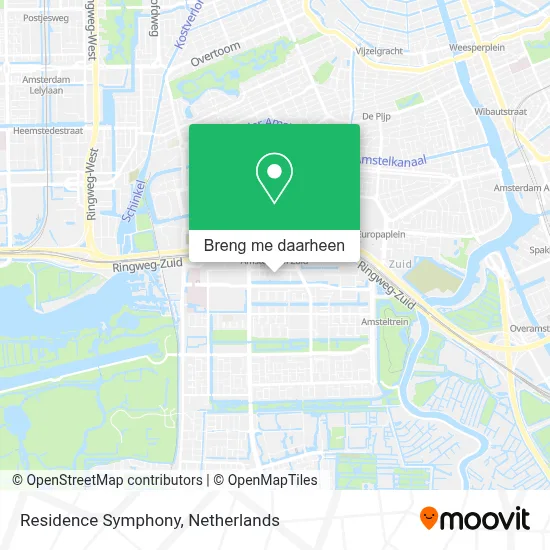 Residence Symphony kaart