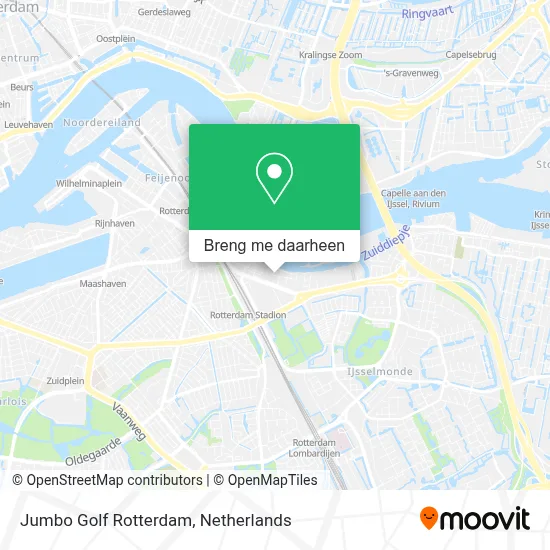 Jumbo Golf Rotterdam kaart