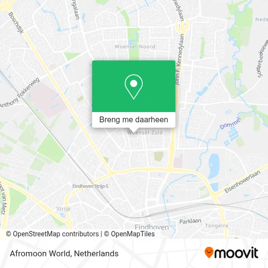 Afromoon World kaart
