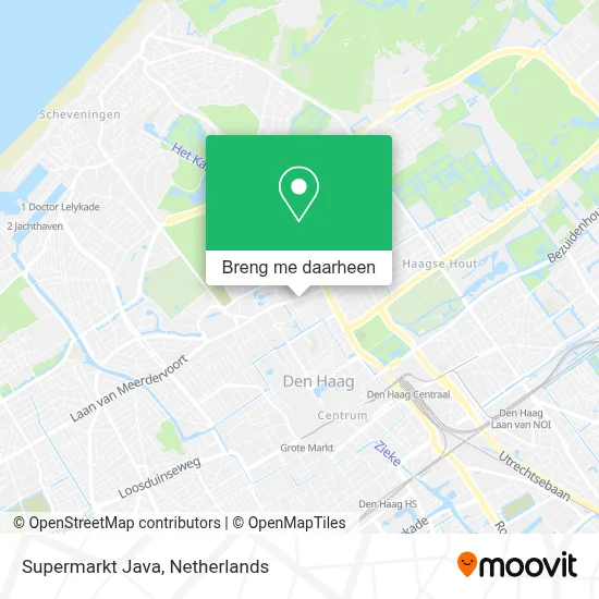 Supermarkt Java kaart