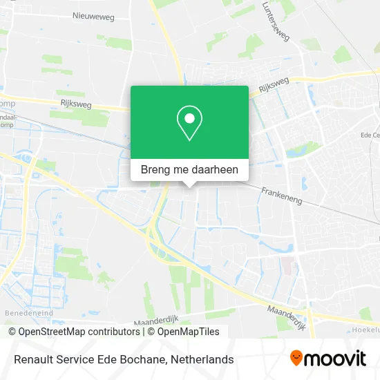 Renault Service Ede Bochane kaart
