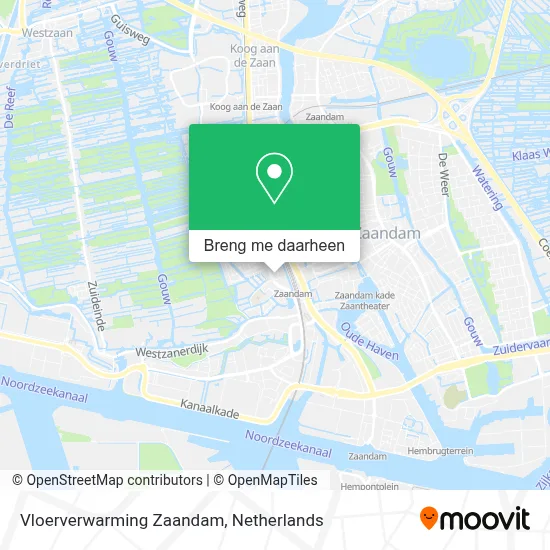 Vloerverwarming Zaandam kaart