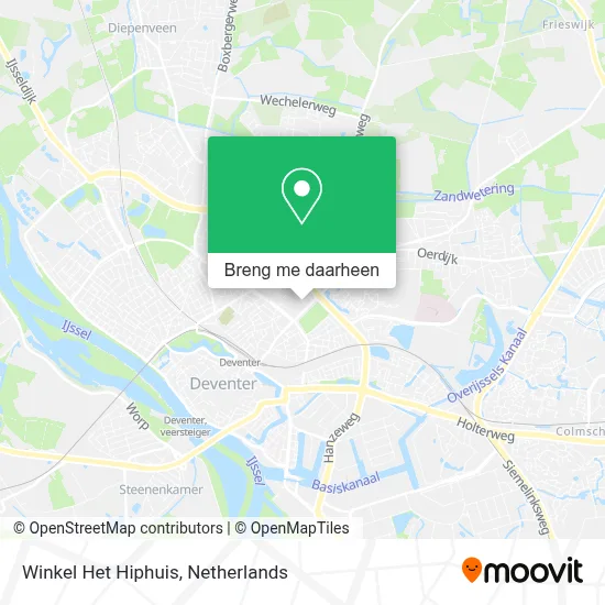 Winkel Het Hiphuis kaart