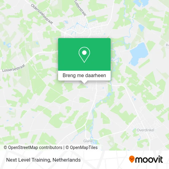 Next Level Training kaart