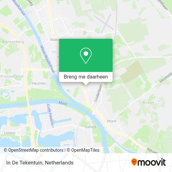In De Tekentuin kaart