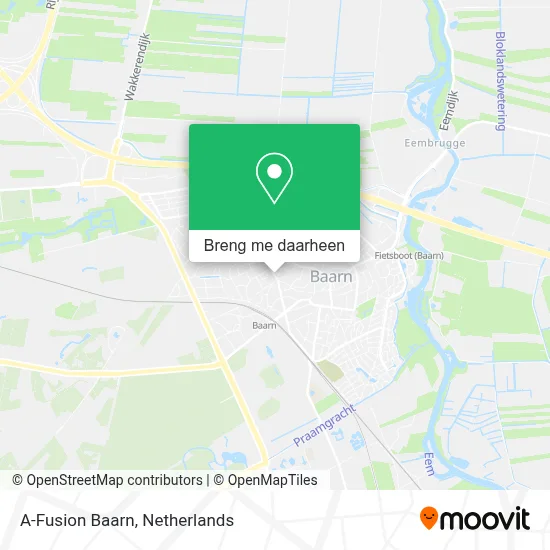 A-Fusion Baarn kaart