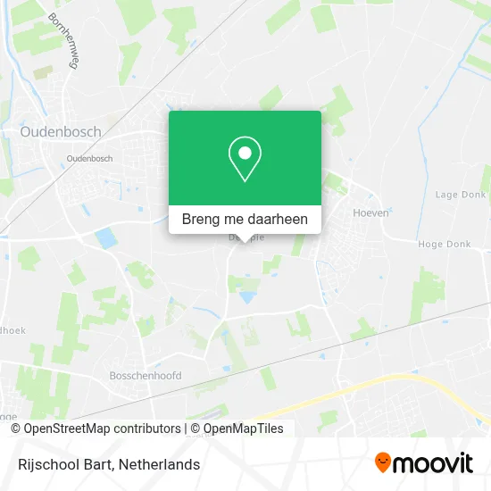 Rijschool Bart kaart