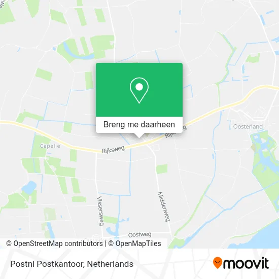 Postnl Postkantoor kaart