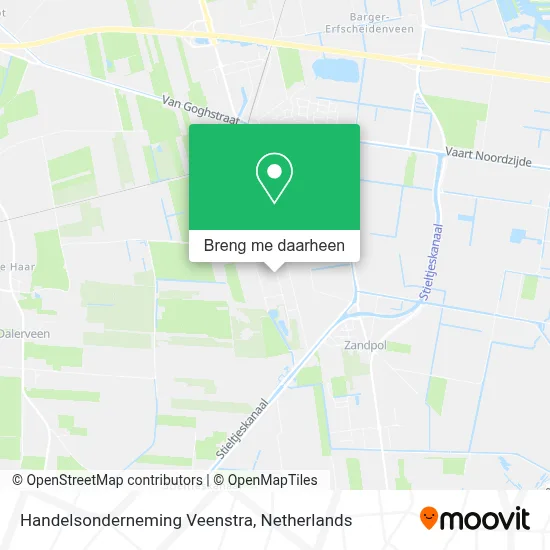 Handelsonderneming Veenstra kaart