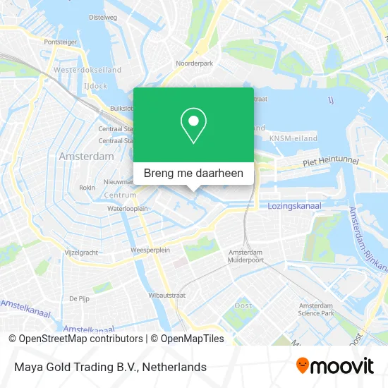 Maya Gold Trading B.V. kaart