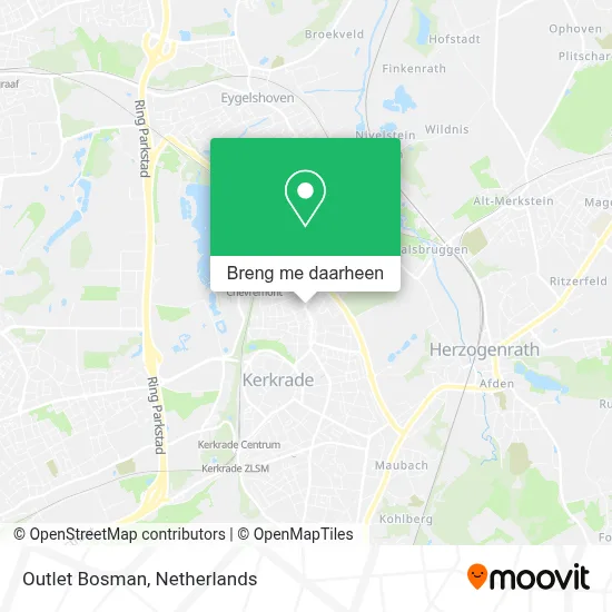Outlet Bosman kaart