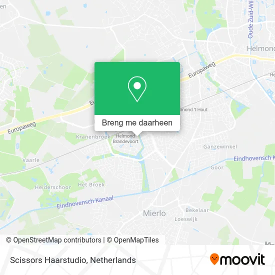 Scissors Haarstudio kaart