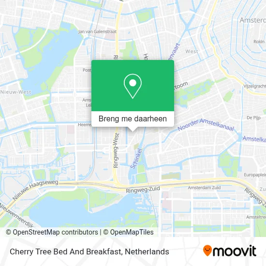 Cherry Tree Bed And Breakfast kaart