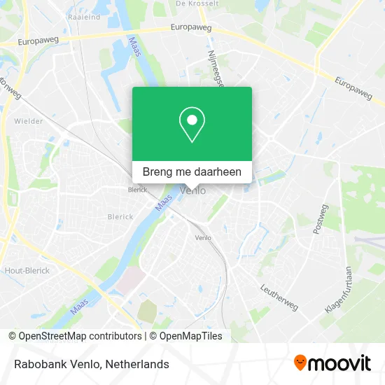 Rabobank Venlo kaart