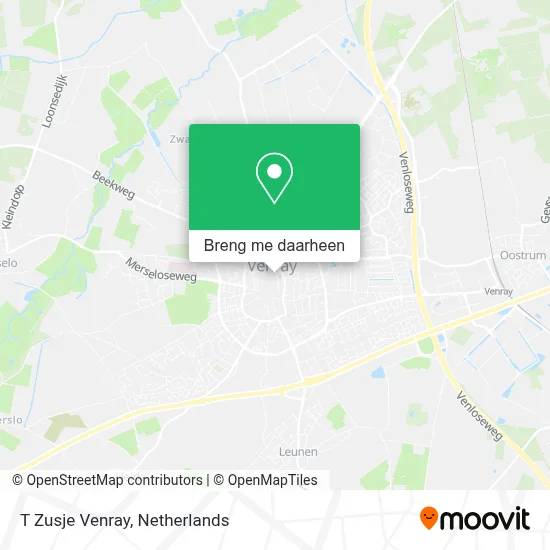 T Zusje Venray kaart