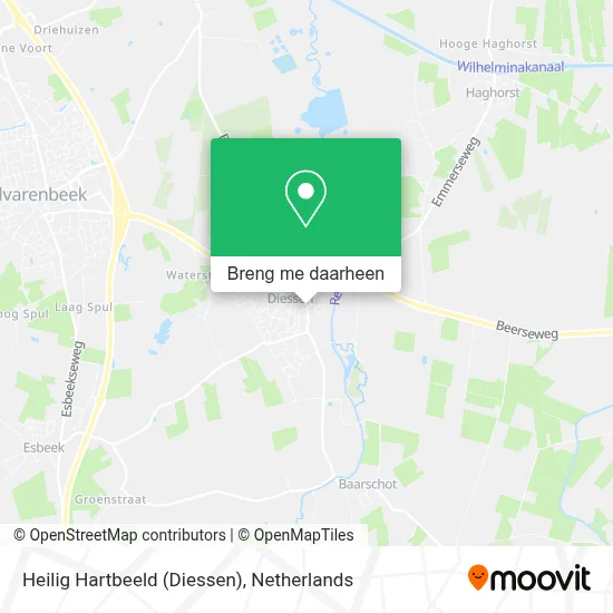 Heilig Hartbeeld (Diessen) kaart