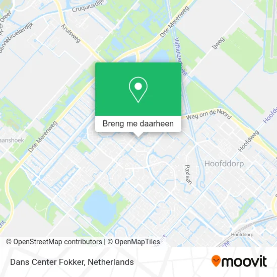 Dans Center Fokker kaart