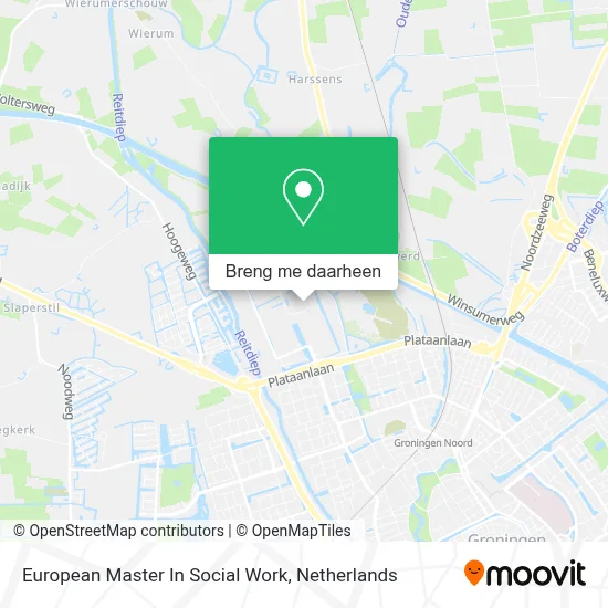 European Master In Social Work kaart