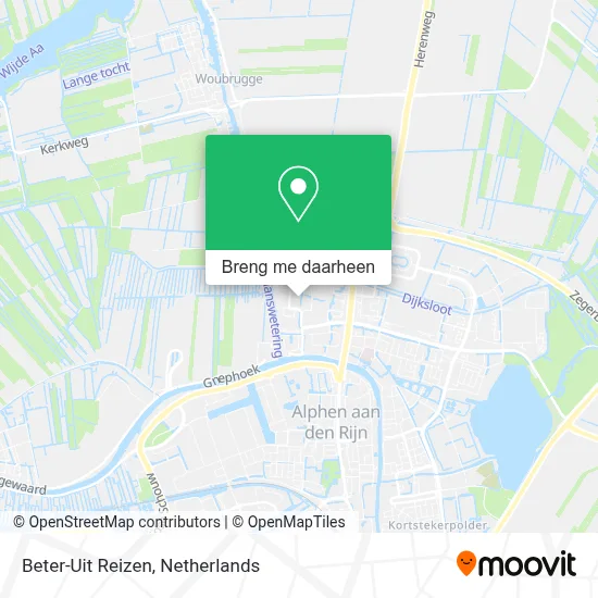 Beter-Uit Reizen kaart