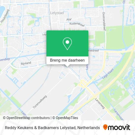 Reddy Keukens & Badkamers Lelystad kaart