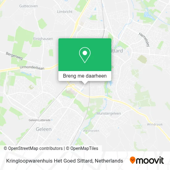 Kringloopwarenhuis Het Goed Sittard kaart