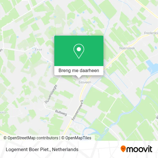 Logement Boer Piet. kaart