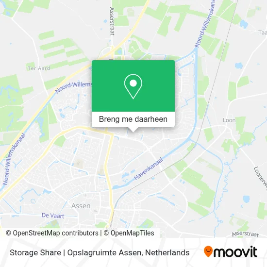 Storage Share | Opslagruimte Assen kaart